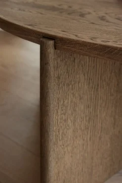 Northern Cling coffee table, large, 90 cm, smoked oak