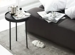 Northern Daybe sofa bed, black metal - dark grey Brusvik 08