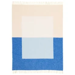 Northern Echo throw, 130 x 170 cm, blue