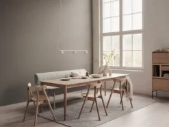 Northern Expand dining table, 200 x 90 cm, extendable, light oak