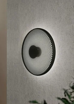 Northern Glint wall lamp, black