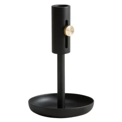 Northern Granny candle holder, 16 cm, black
