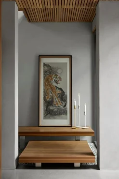 Northern Granny candle holder, 44 cm, black