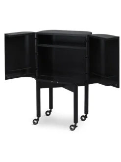 Northern Loud bar cabinet, black oak