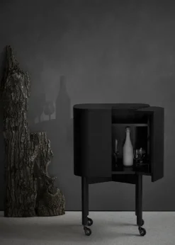 Northern Loud bar cabinet, black oak