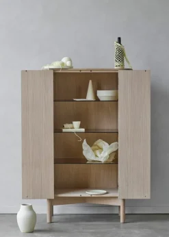 Northern Loud cabinet,tall, light oak