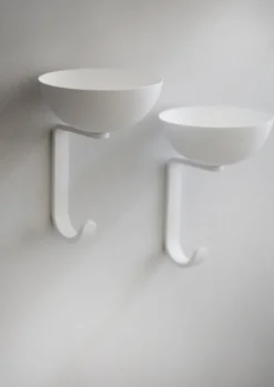 Northern Nest wall hook, white matt