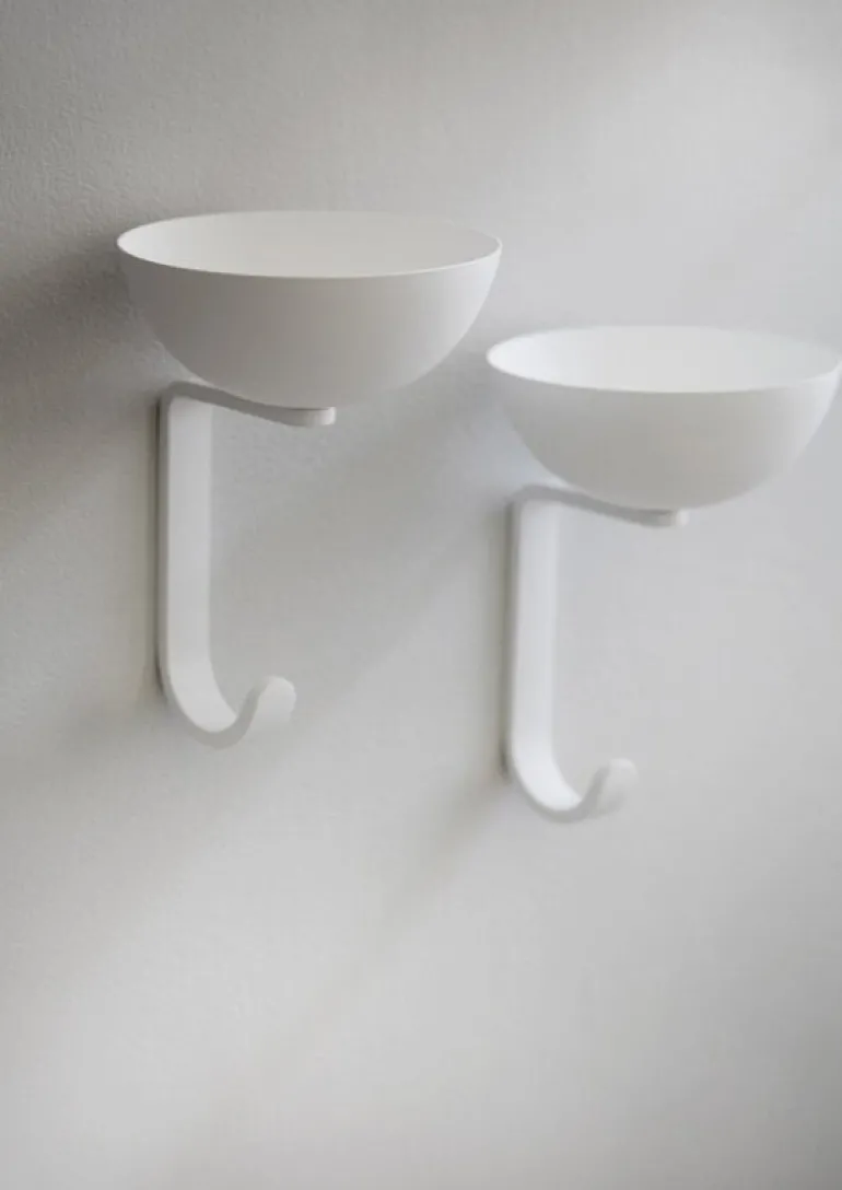 Northern Nest wall hook, white matt