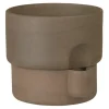 Northern Oasis flowerpot, medium, dark brown