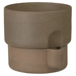 Northern Oasis flowerpot, medium, dark brown