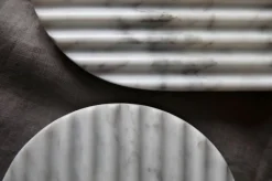 Northern Podium board, 90 cm, mixed white marble