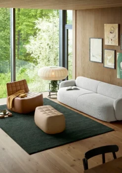 Northern Tradition pendant, large, oval, white