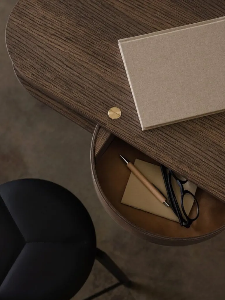 Northern Valet wall console, smoked oak