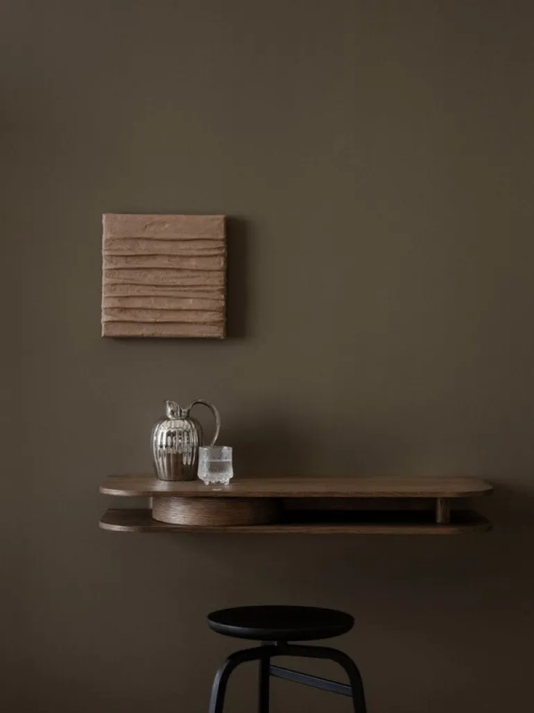 Northern Valet wall console, smoked oak