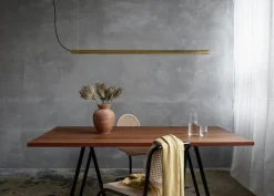 NUAD Radent pendant lamp 135 cm, brass