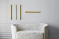 NUAD Radent wall lamp 70 cm, brass