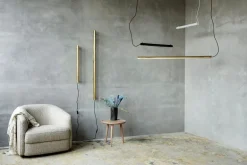 NUAD Radent wall lamp 135 cm, brass