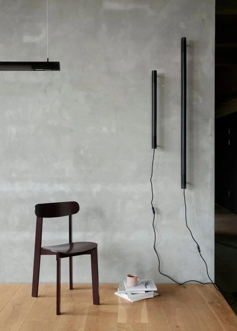 NUAD Radent wall lamp 70 cm, black