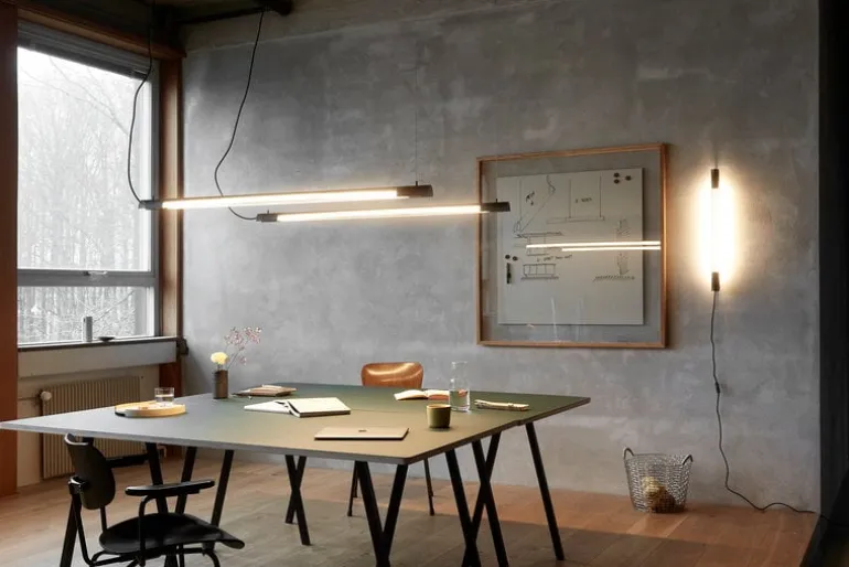 NUAD Radent wall lamp 70 cm, black