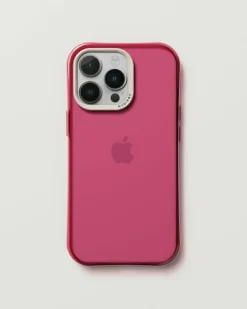 Nudient Form Case for iPhone, clear pink