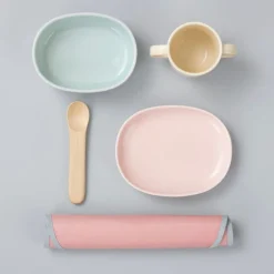 Nuppu Baby tableware, common heather
