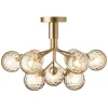Nuura Apiales 9 ceiling lamp, brushed brass - optic gold