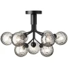 Nuura Apiales 9 ceiling lamp, satin black - optic smoked
