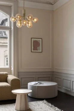 Nuura Apiales 9 pendant, brushed brass - optic gold