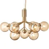Nuura Apiales 9 pendant, brushed brass - gold