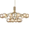 Nuura Apiales 18 pendant, brushed brass - optic gold