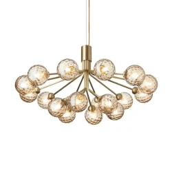 Nuura Apiales 18 pendant, brushed brass - optic gold