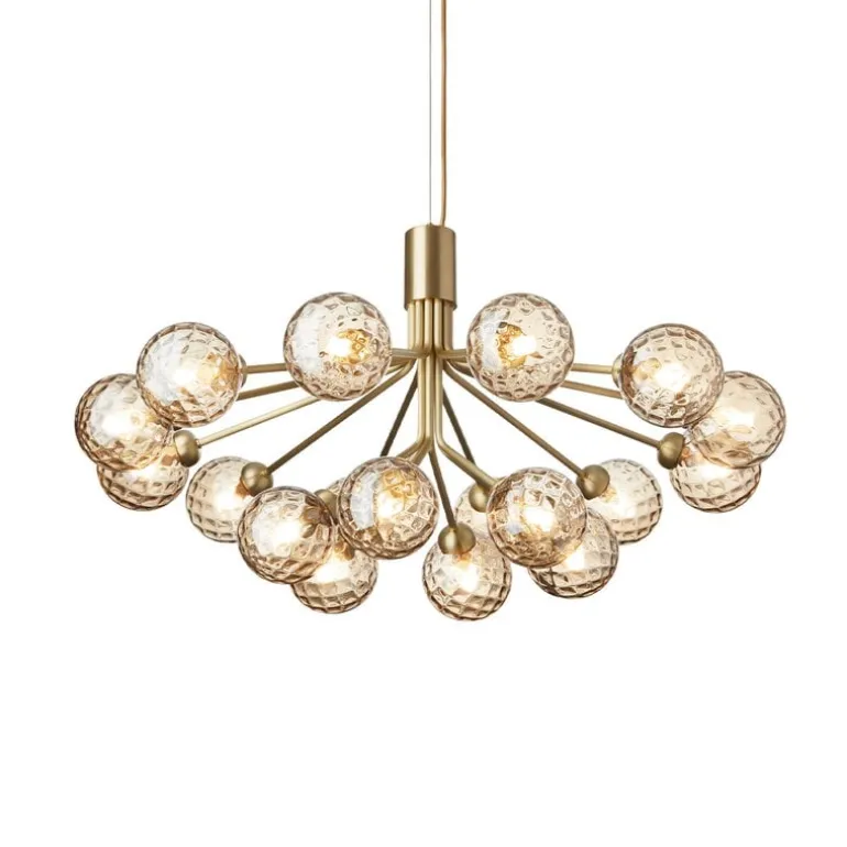 Nuura Apiales 18 pendant, brushed brass - optic gold