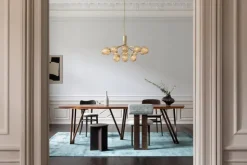 Nuura Apiales 18 pendant, brushed brass - optic gold