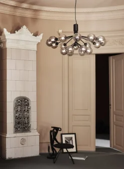 Nuura Apiales 18 pendant, satin black - smoked black