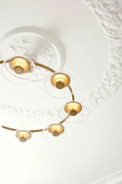 Nuura Blossi 8 pendant, Nordic gold - clear