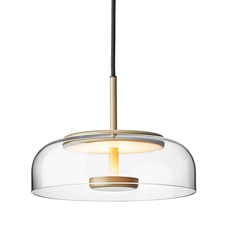 Nuura Blossi 1 pendant, Nordic gold - clear