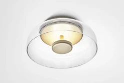 Nuura Blossi wall/ceiling lamp, Nordic gold - clear