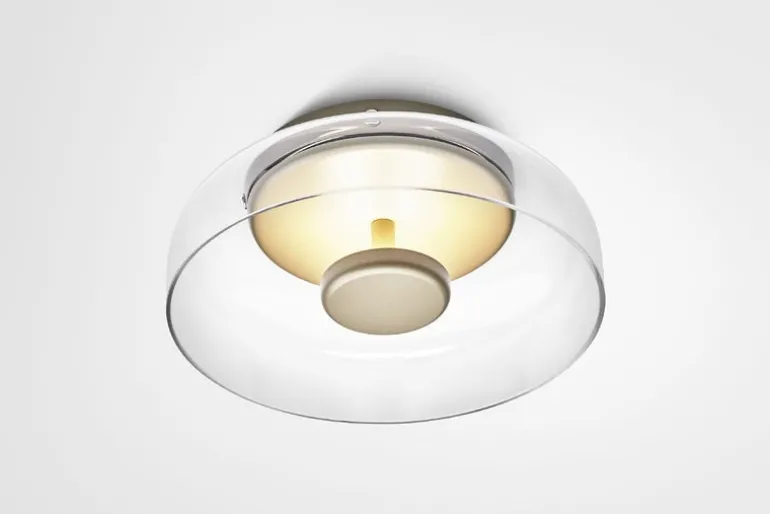 Nuura Blossi wall/ceiling lamp, Nordic gold - clear
