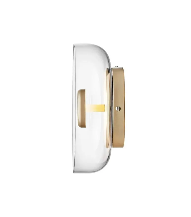 Nuura Blossi wall/ceiling lamp, Nordic gold - clear