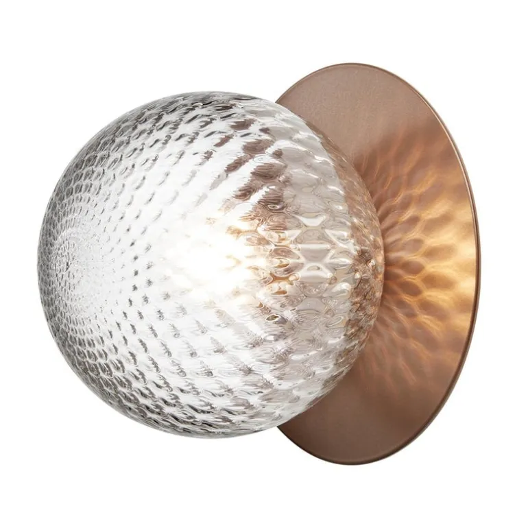 Nuura Liila 1 wall/ceiling lamp, medium, dark bronze - optic clear