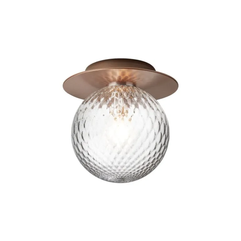 Nuura Liila 1 wall/ceiling lamp, medium, dark bronze - optic clear