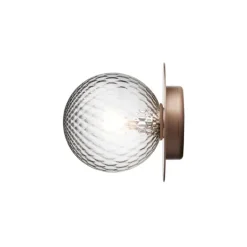 Nuura Liila 1 wall/ceiling lamp, medium, dark bronze - optic clear