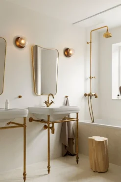 Nuura Liila 1 wall/ceiling lamp, medium, dark bronze - optic clear