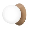 Nuura Liila 1 wall/ceiling lamp, medium, dark bronze - opal white