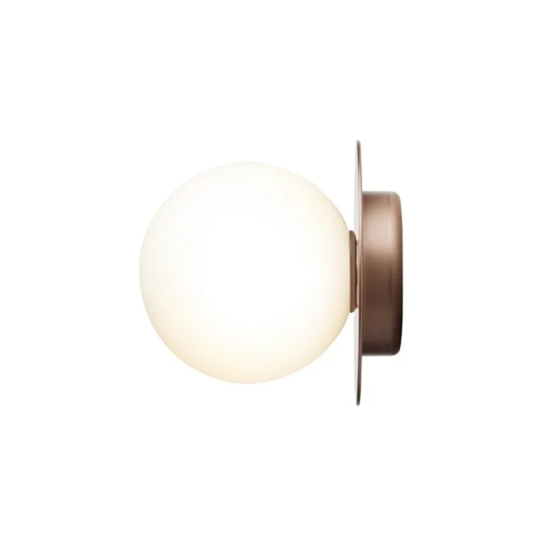 Nuura Liila 1 wall/ceiling lamp, medium, dark bronze - opal white