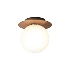 Nuura Liila 1 wall/ceiling lamp, medium, dark bronze - opal white