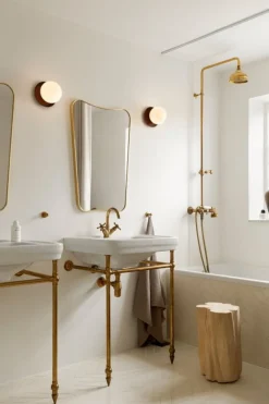 Nuura Liila 1 wall/ceiling lamp, medium, dark bronze - opal white