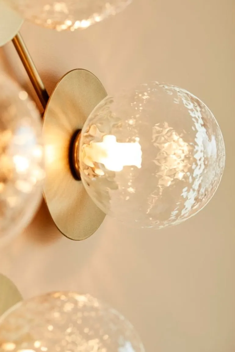 Nuura Liila 12 wall/ceiling lamp, gold - optic clear