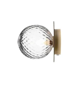 Nuura Liila 1 wall/ceiling lamp, medium, gold - optic clear
