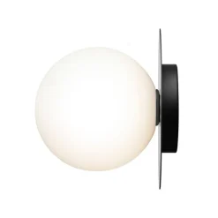 Nuura Liila 1 wall/ceiling lamp, large, black - opal white